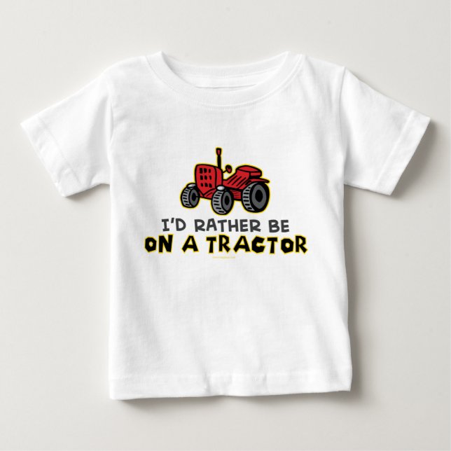 T-shirts Preferencialmente Estar Num Trator (Frente)