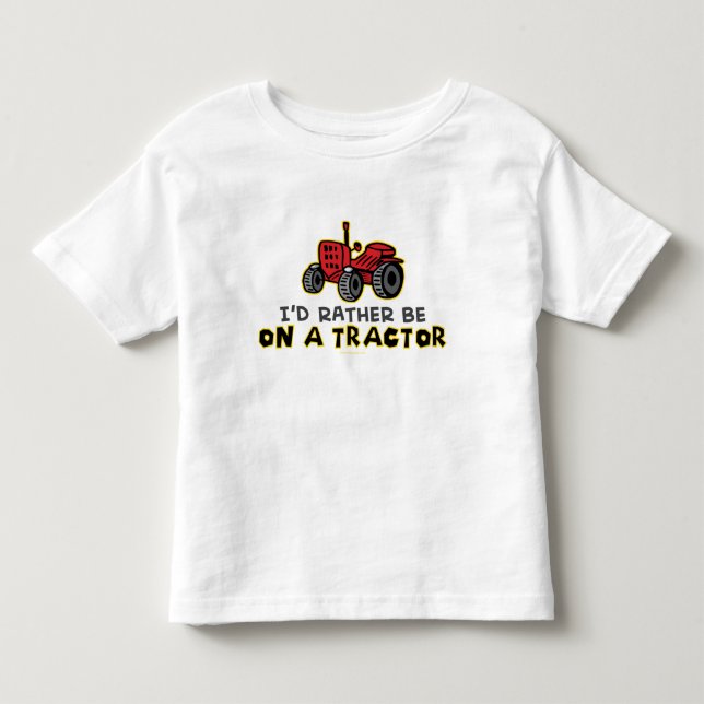 T-shirts Preferencialmentes Em Um Trator (Frente)