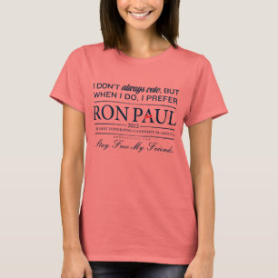 T-shirts Prefiro Ron Paul Shirt