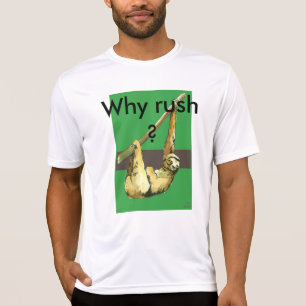 T-shirts Preguiça - por que se apresse?