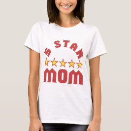 T-shirts Premie a Mãe com 5 Estrelas