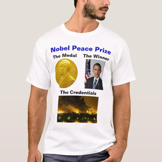 T-shirts Prêmio de paz de Nobel (Frente)