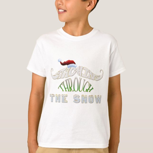 T-shirts Prendendo pela neve (Frente)