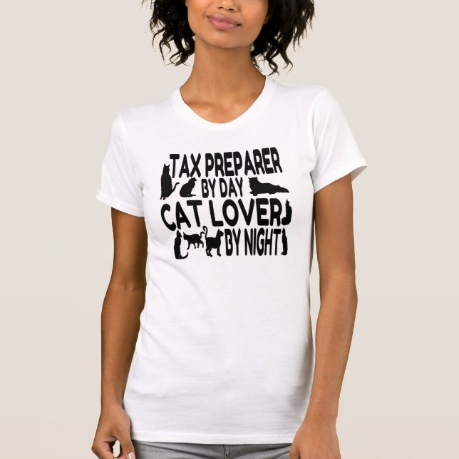 T-shirts Preparador de Imposto de Sobrecarga do Cat (Frente)