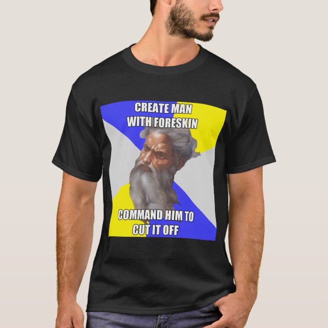 T-shirts Prepúcio do deus do troll (Frente)