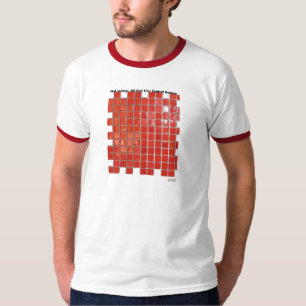 T-shirts Presas Quentes, AR Telhas Vermelhas Presentes Cent