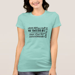T-shirts Presente de 50 anos de casamento moderno