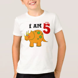 T-shirts presente de 5, triceratops de dinossauro