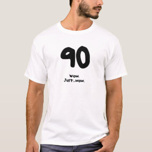 T-shirts Presente de aniversário engraçado do 90 para um