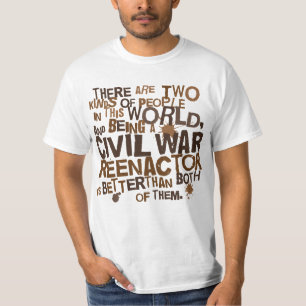 T-shirts Presente de Reenactor da guerra civil