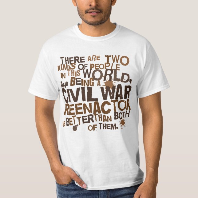 T-shirts Presente de Reenactor da guerra civil (Frente)
