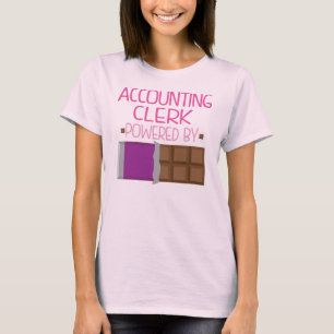 T-shirts Presente do chocolate do caixeiro de contabilidade