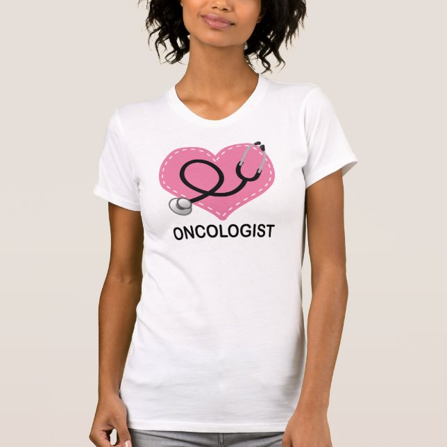 T-shirts Presente do coração do oncologista (Frente)