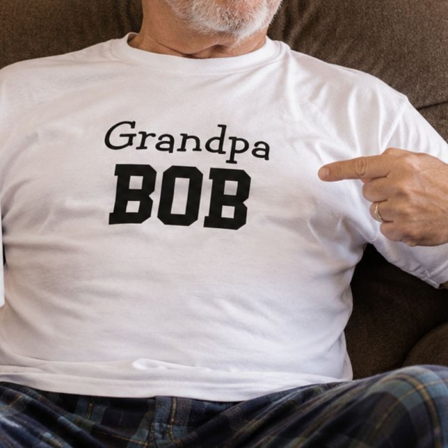 T-shirts Presente do Dia dos Pais com Nome Personalizado Vo (Criador carregado)