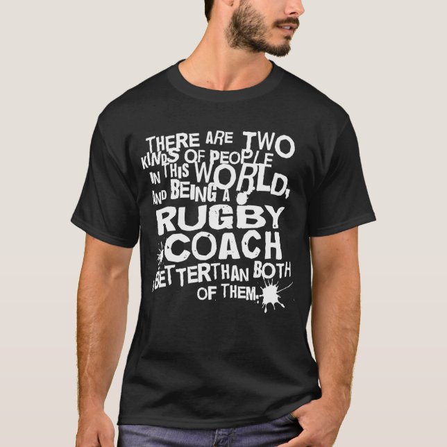 T-shirts Presente do treinador do rugby (Frente)