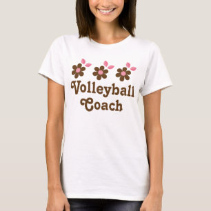T-shirts Presente do treinador do voleibol (meninas)