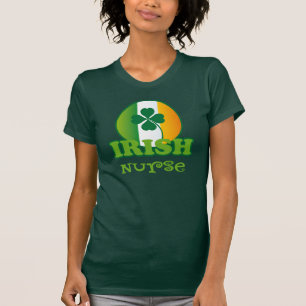 T-shirts Presente irlandês da enfermeira