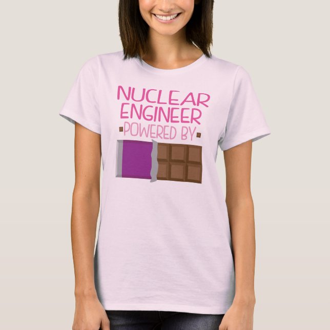 T-shirts Presente nuclear do chocolate do engenheiro para (Frente)