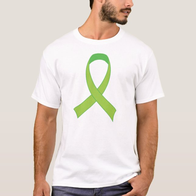 T-shirts Presente personalizado da consciência do verde (Frente)