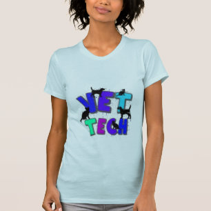 T-shirts Presentes artísticas da tecnologia do veterinári