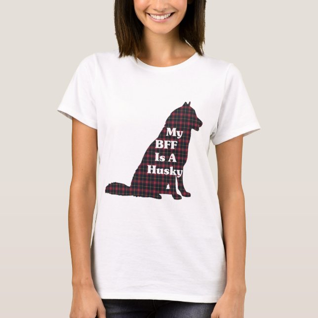 T-shirts Presentes BFF Siberianos HUSKY (Frente)