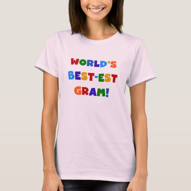 T-shirts Presentes brilhantes das cores do grama do (Frente)