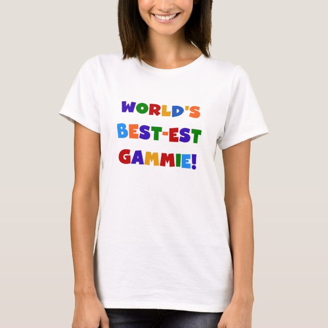 T-shirts Presentes brilhantes das cores do Melhor-est (Frente)