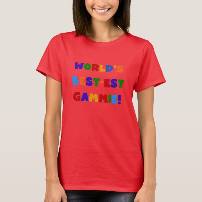 T-shirts Presentes brilhantes das cores do Melhor-est (Frente)