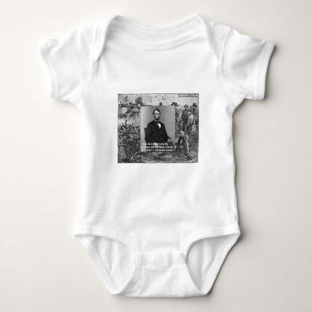 T-shirts Presentes com Citações de Sabedoria de Abe Lincoln (Frente)