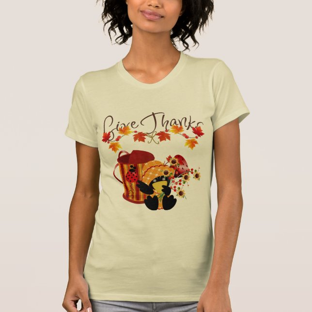 T-shirts Presentes da Estação de outono (Frente)