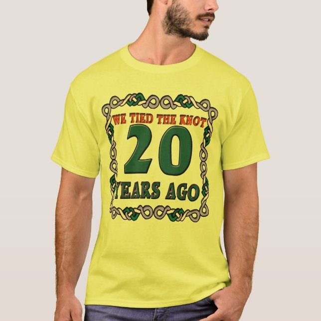 T-shirts Presentes de 20 de Aniversário (Frente)