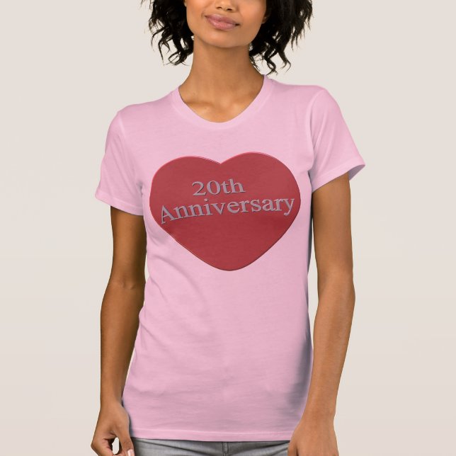 T-shirts Presentes de 20 de Aniversário (Frente)
