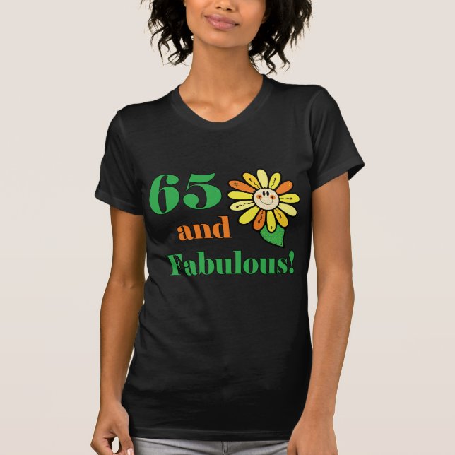 T-shirts Presentes de 65 anos fabulosos (Frente)
