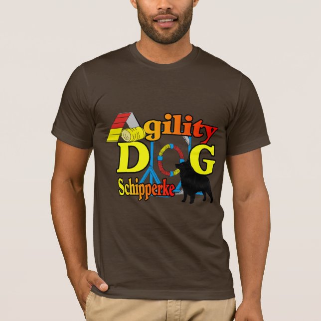 T-shirts Presentes de Agilidade Schipperke (Frente)