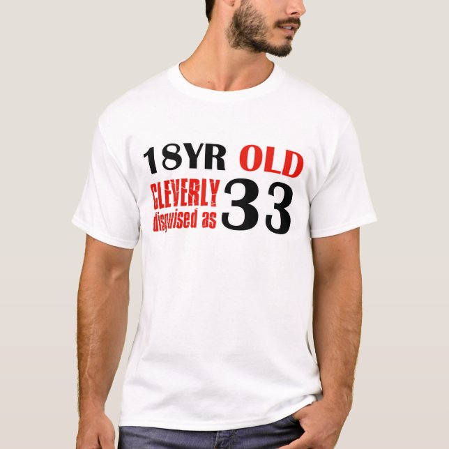T-shirts Presentes de aniversário cómicos das pessoas de 33 (Frente)