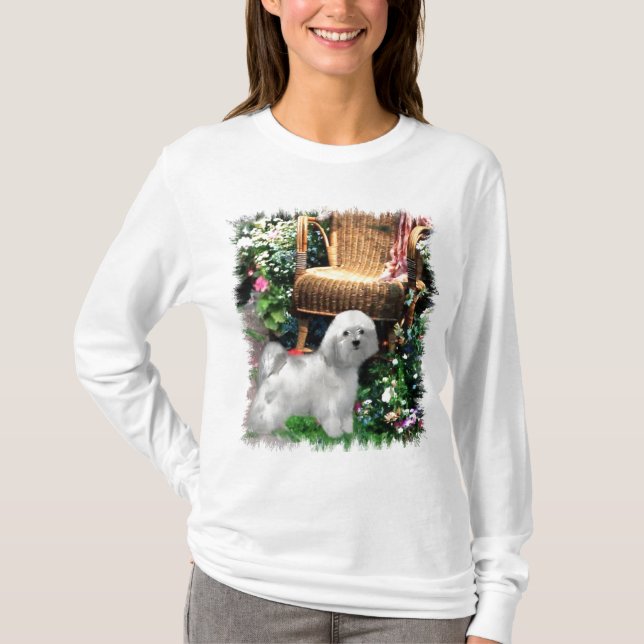 T-shirts Presentes de Arte do Havanês (Frente)