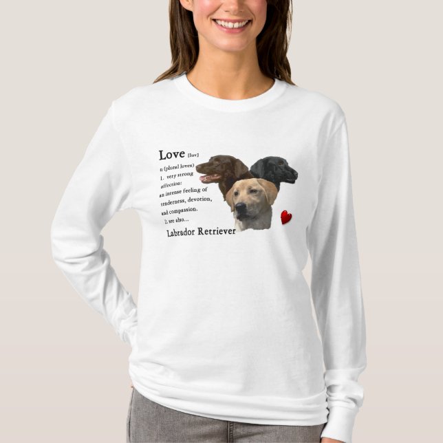 T-shirts Presentes de Arte Labrador Retriever (Frente)