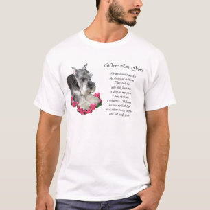 T-shirts Presentes de Arte Miniatura Schnauzer