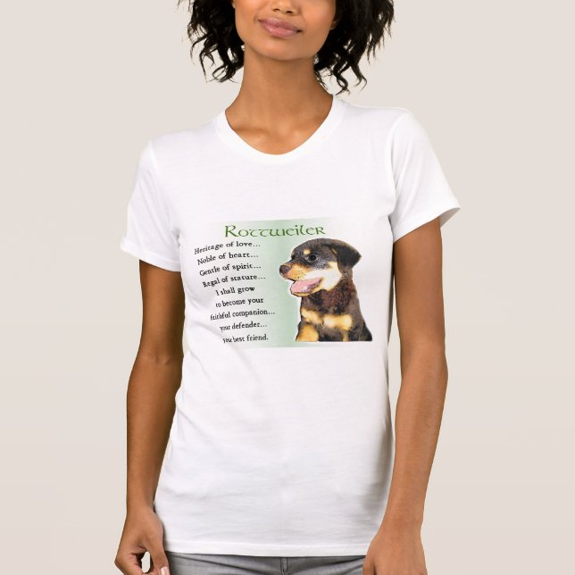 T-shirts Presentes de Arte Rottweiler (Frente)