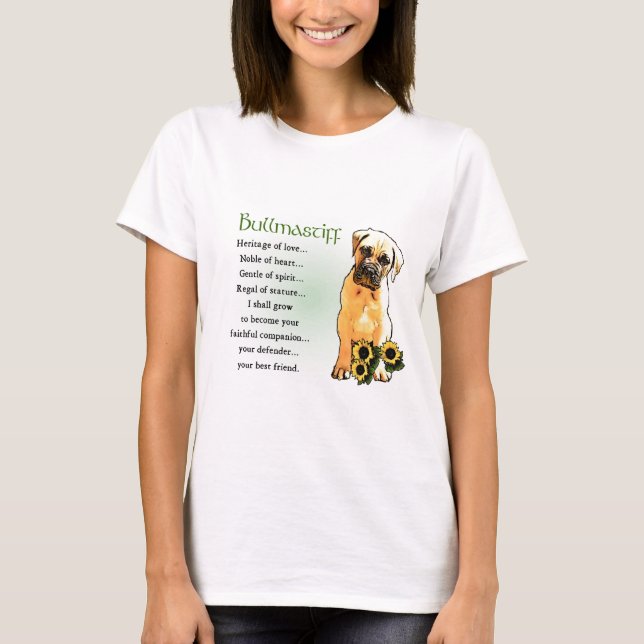 T-shirts Presentes de Bullmastiff (Frente)
