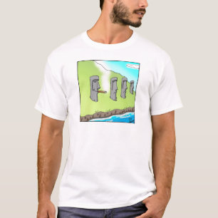 T-shirts Presentes de Cartoon de Charutos na Ilha da Pásco