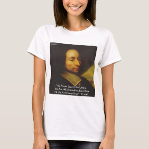 T-shirts Presentes de Citações de Sabedoria de Pascal "Apre