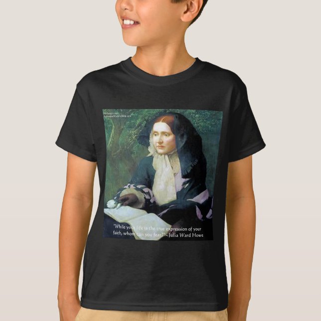 T-shirts Presentes de Citações de Sabedoria "Sua Fé" de Jul (Frente)