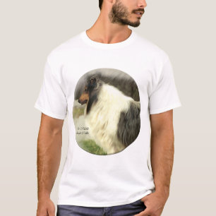 T-shirts Presentes de Collie Rough Rough Azul