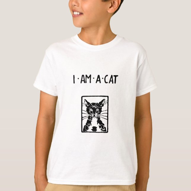 T-shirts Presentes de Gato Negro (Frente)