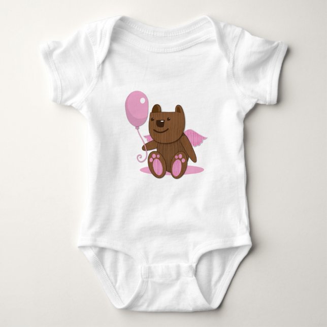 T-shirts Presentes de madeira bonitos do rolamento do urso (Frente)