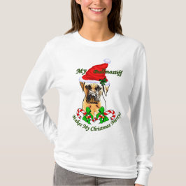 T-shirts Presentes de Natal Bullmastiff