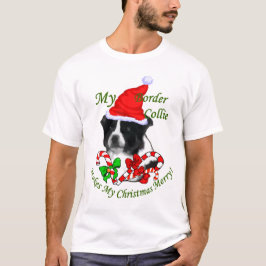 T-shirts Presentes de Natal da Border Collie