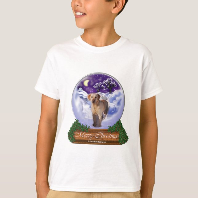 T-shirts Presentes de Natal do Labrador Retriever (Frente)