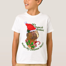 T-shirts Presentes de Natal Dogue de Bordeaux